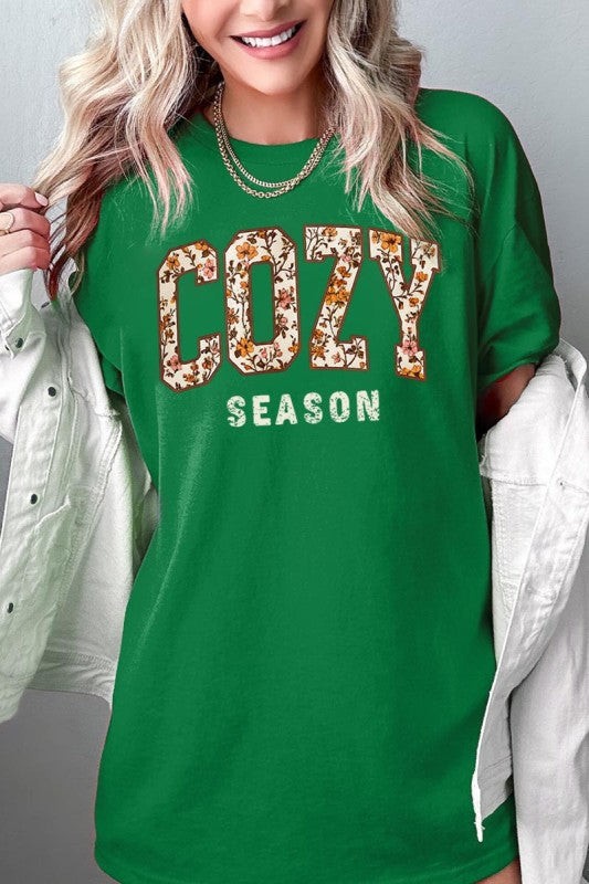 Cozy Season Graphic Plus Heavy Cotton Tee